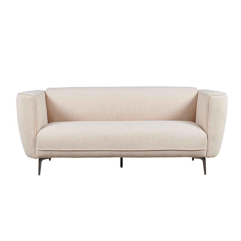 Moderne cordfløyelpolstret loveseats sofa med metallben