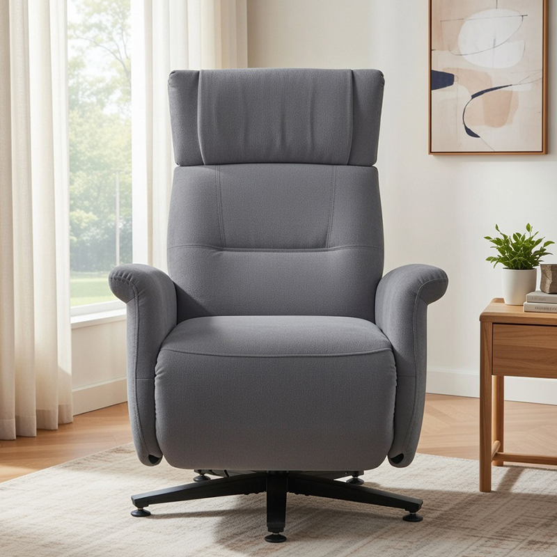 Moderne power swivel recliner med pustende stoff og fritidsstol