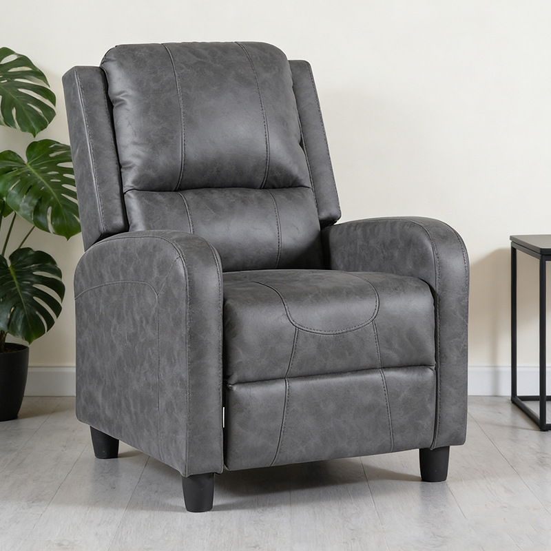 Push Back Recliner Stol Stue, Reclining Sofa Stol