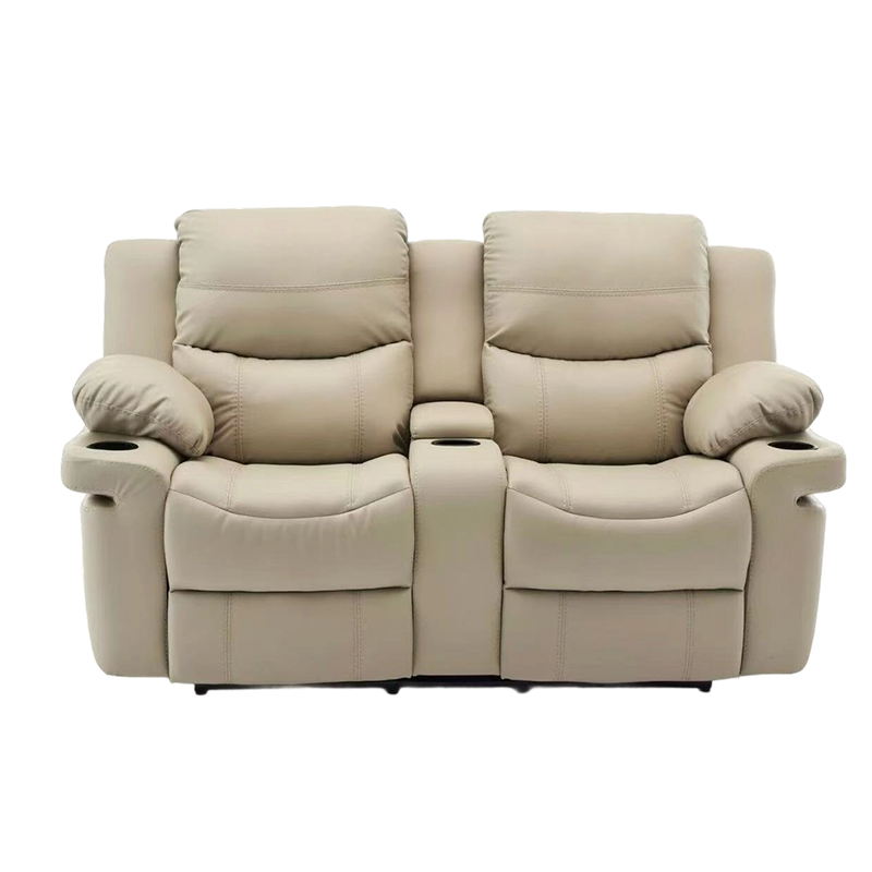 Skinnpolstret manuell bevegelse Loveseat hvilestol