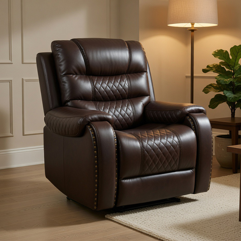 Power Recliner i imitert skinn 